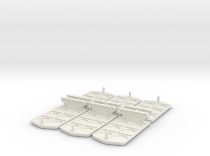 Boat miniatures for Container board game 3d printed