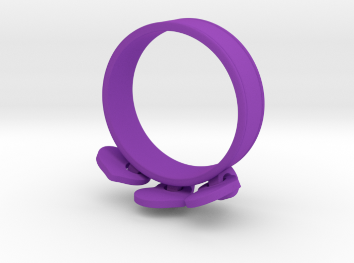 Heart Charm Ring 3d printed 