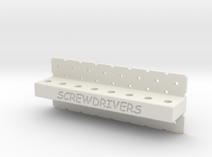 Peg Board Screwdriver Holder 3d printed