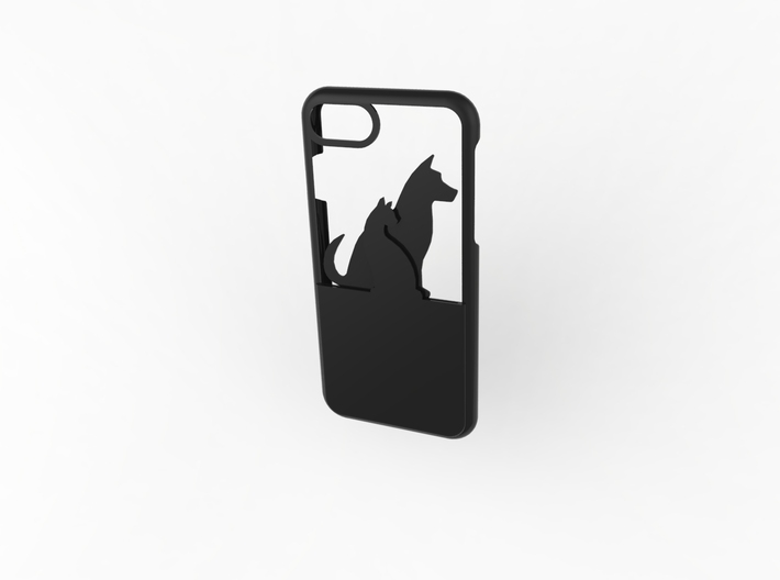 Cat And Dog Wallet Case for iphone 7 3d printed 