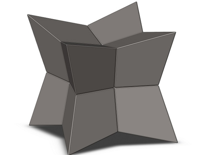 Cube inward 2*2*2 3d printed 