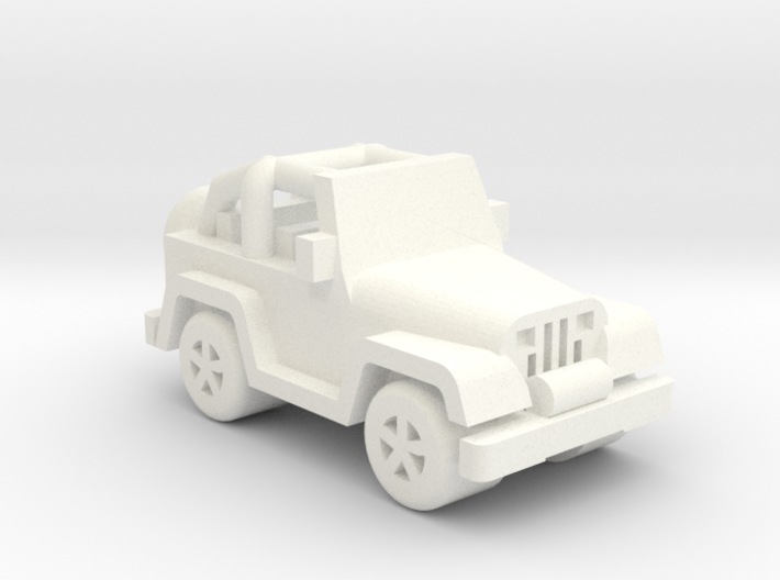 Miniature Jeep 20mm (1 - 4 pcs) 3d printed 