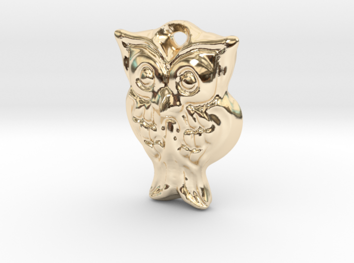Owl pendant 3d printed