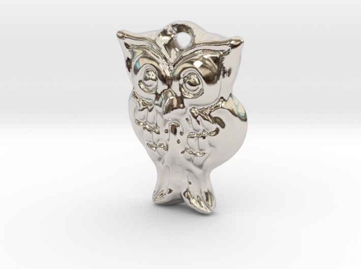 Owl pendant 3d printed