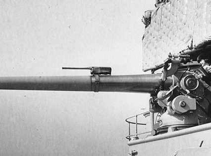 1/96 USN 5''/ 51 Cal. Deck Gun 3d printed 
