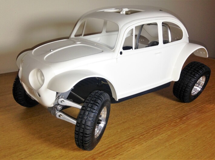 Custom scale chassis for Tamiya Sand Scorcher SRB 3d printed