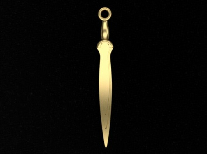 Pendant of bronze sword c.1200BCE 3d printed 