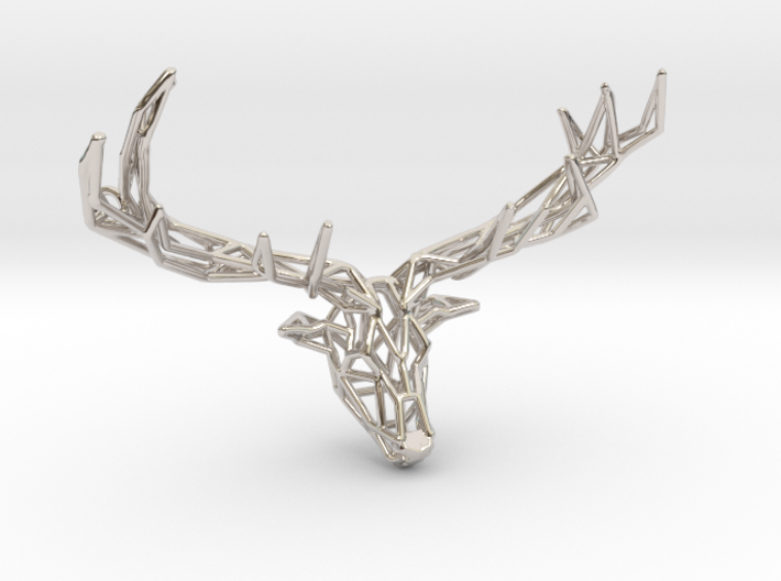 Untamed: The Deer Pendant 3d printed
