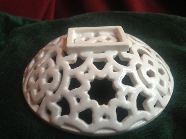 Squiggle Soap Dish 3d printed Bottom View