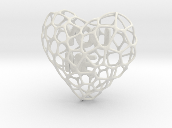 Voro-Heart 80mm 3d printed