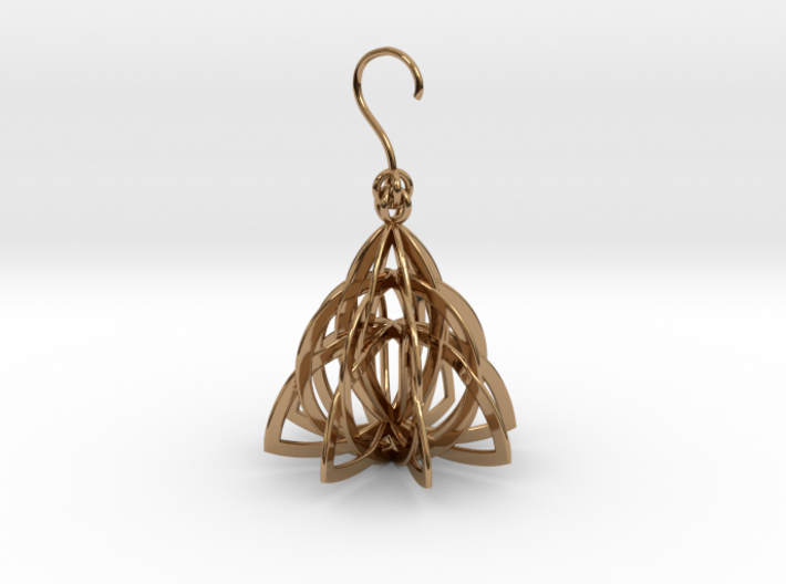 Celtic Knot Pyramid Earring 3d printed
