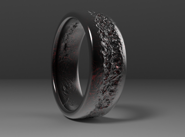 Scar Ring 3d printed 