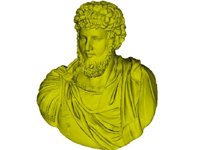 1/9 scale Roman emperor Lucius Verus bust 3d printed