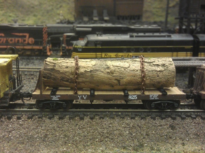Yosemite Bulk Head Log Car x3 - N Scale 1:160 3d printed
