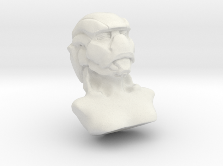Masked Woman 3d printed 