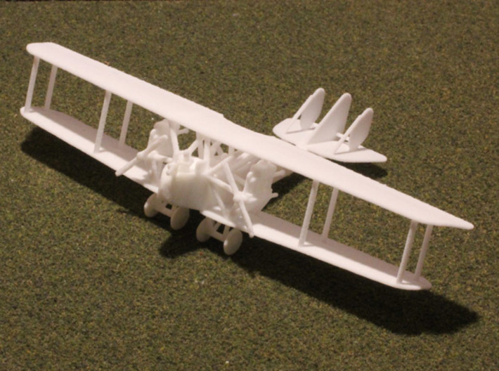 A.E.G. G.II (triple rudder, various scales) 3d printed 1:144 print in WSF