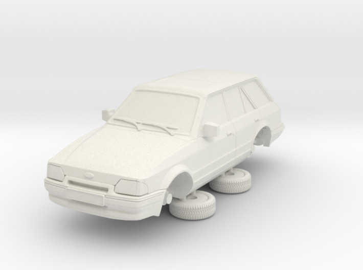 Ford Escort Mk4 1-87 4 Door Estate Hollow (repaire 3d printed