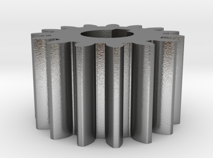 Cylindrical gear Mn=1 Z=15 AP20° Beta0° b=10 HoleØ 3d printed