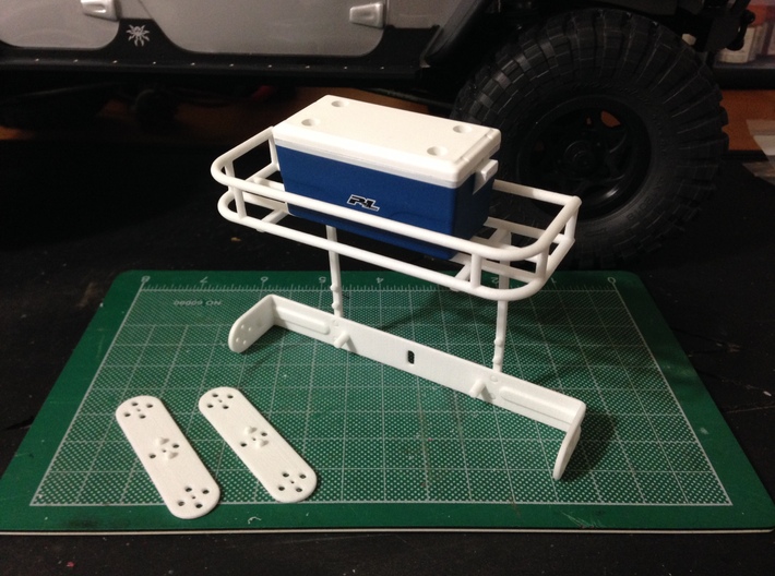 AJ10009 RotopaX Rear rack 3d printed Rack shown assembled and holding the Proline Cooler (sold separately).