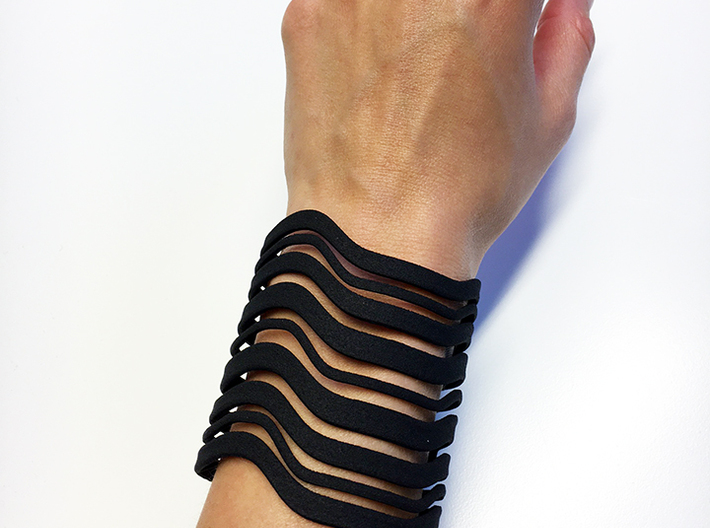 Strands Bracelet 3d printed 