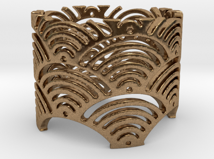 Ocean Waves (ring size 3-10) 3d printed