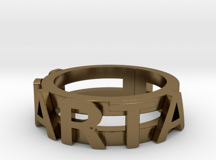 Name Ring (customizable) 3d printed