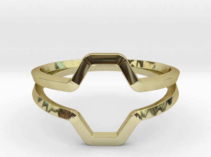 Honey H.01, Ring US size 8, d=18,2mm 3d printed