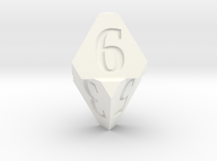 Merged Dice 3d printed d6 made from 2d4s