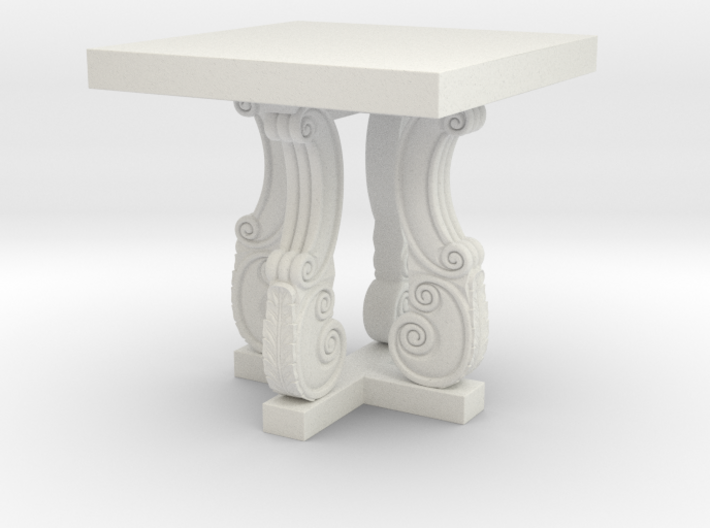 Decorative French Side Table 3d printed