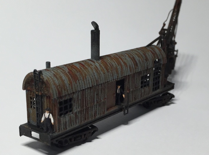 Revised 1914 Steam Shovel Z Scale 3d printed completed by Pawel!
