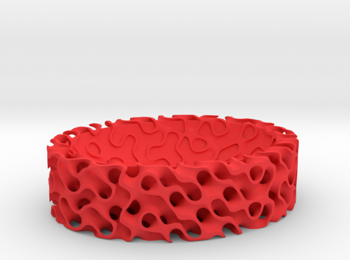 Gyroid Bowl Oval 3d printed 