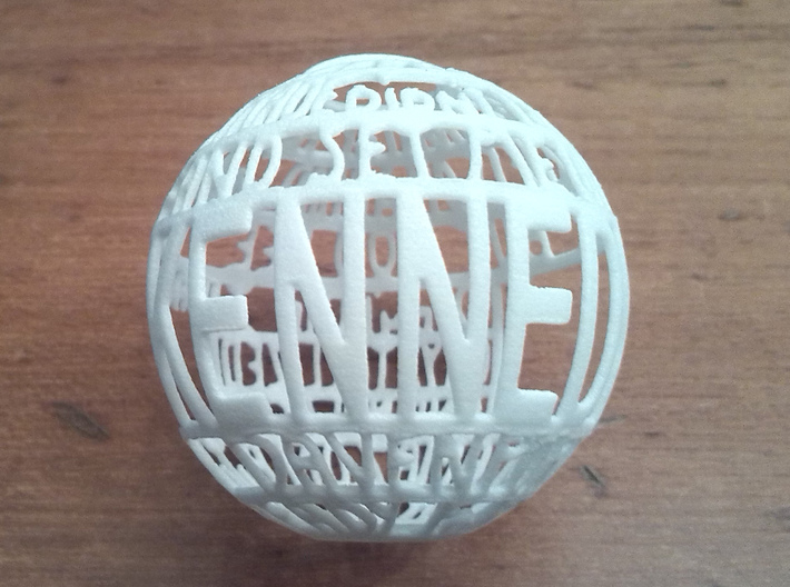 Kennedy Quotaball 3d printed