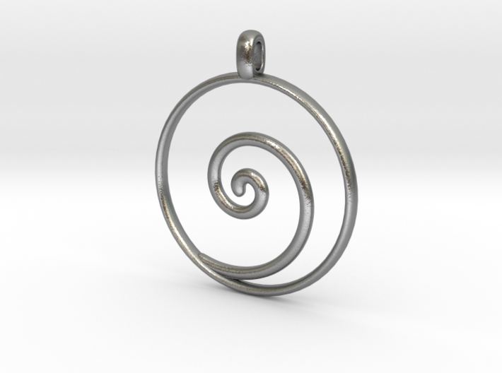 KORU Maori symbol Jewelry Pendant 3d printed