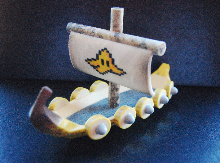 Banana Vikingship - Large 3d printed