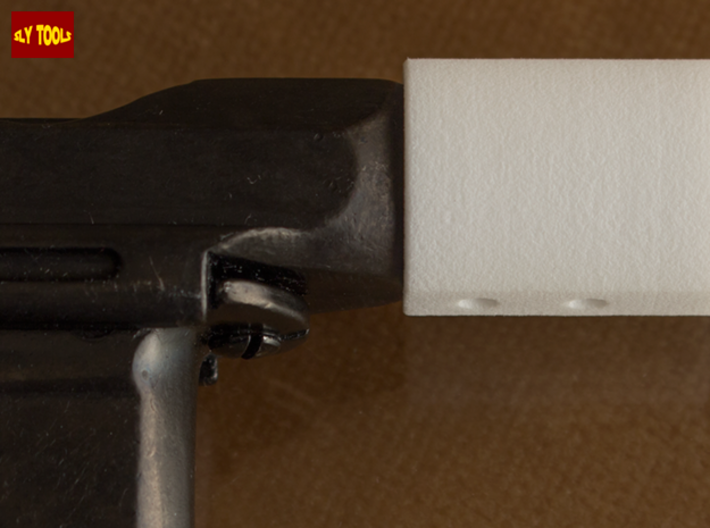 TFA Flash Hider & Bull Barrel w/ sight 3d printed Fitting test on a Denix Mauser #1