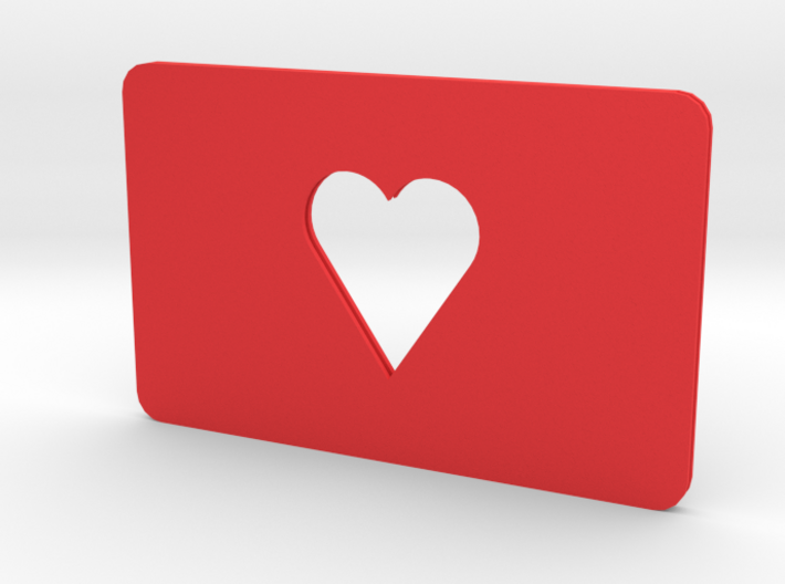 Gift Card Holder Heart Cutout 3d printed 