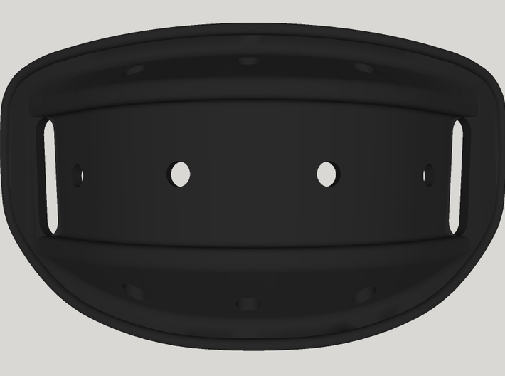 Helmet Chin Cup 3d printed 