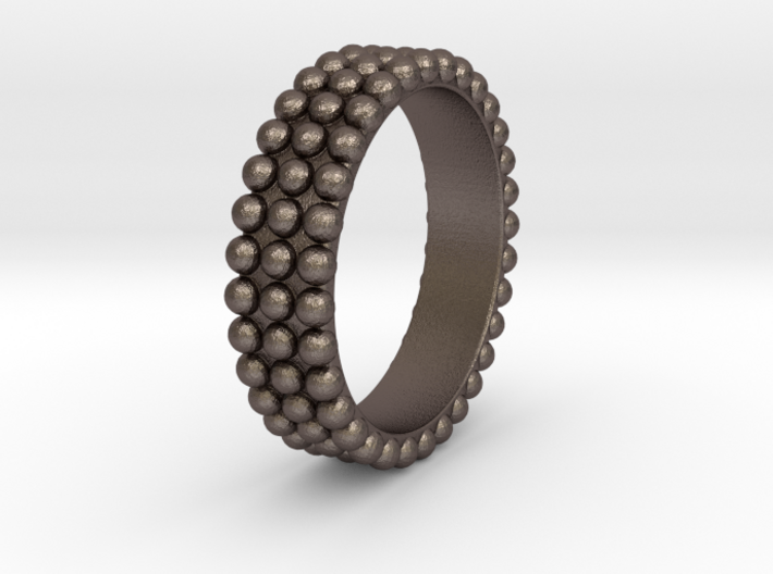 Ring with ball 3d printed