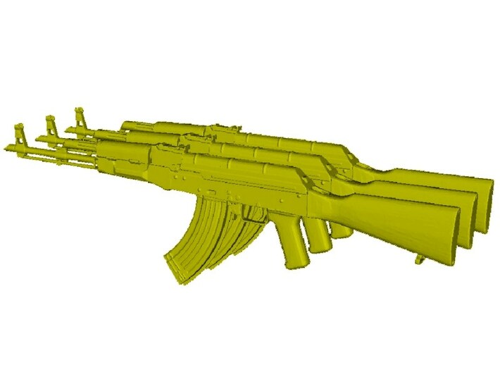 1/15 scale Avtomat Kalashnikova AK-47 rifles x 3 3d printed