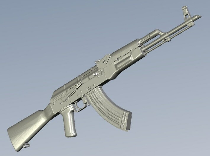 1/18 scale Avtomat Kalashnikova AK-47 rifles x 3 3d printed 