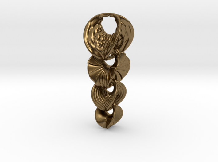 Hyperbole Chain Pendant Small 3d printed