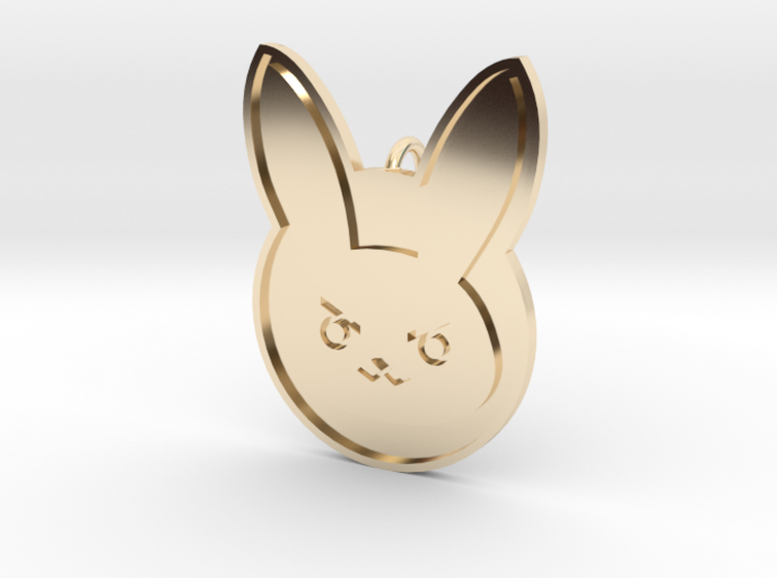 D.VA Rabbit Embem Pendant 3d printed