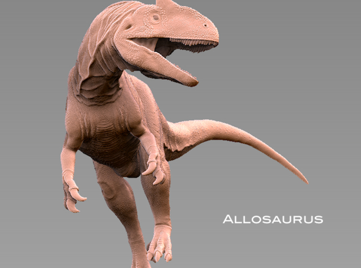 Allosaurus 1:72 scale 3d printed