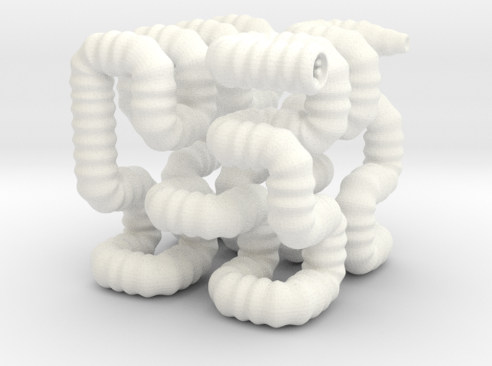 Hilbert Worm 3d printed 