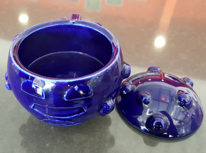 KOFFEE 3d printed Showing the inside of the cup - Cobalt Blue
