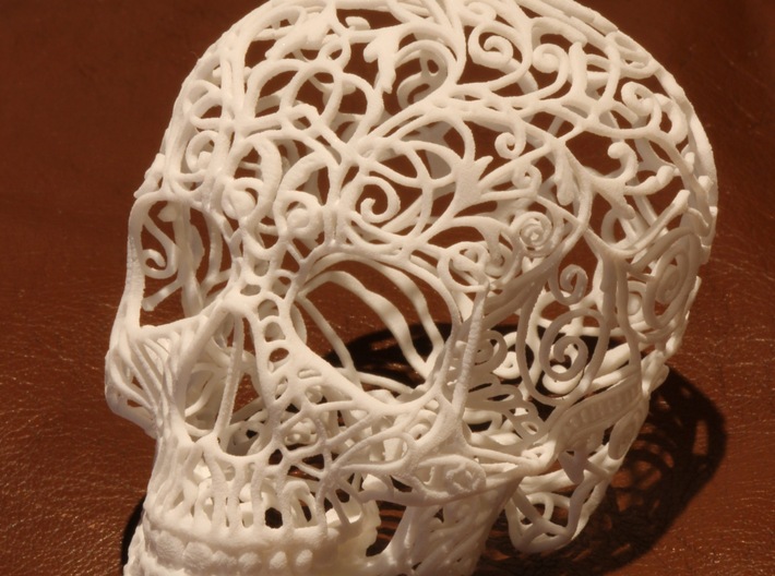Skull Filagree v2 - 8cm 3d printed