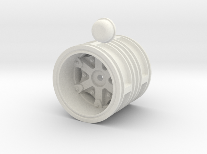 Rear-wheel-twin-tyre-set-with-6mm-deep-cap 3d printed