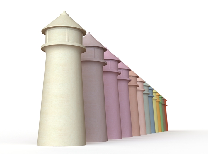 Lighthouse in Pastel Magenta 3d printed 