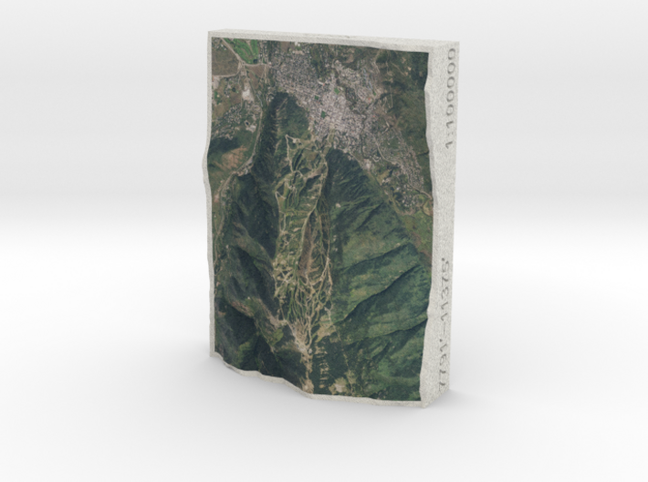 Aspen Mountain, Colorado, USA, 1:100000 3d printed 