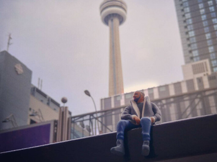 Drake | Tiny Views 3d printed Drake's #views are just fine from down here